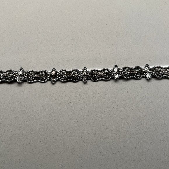 Altar'd State Silver Gem Rhinestone Belt - NEW - Picture 4 of 7